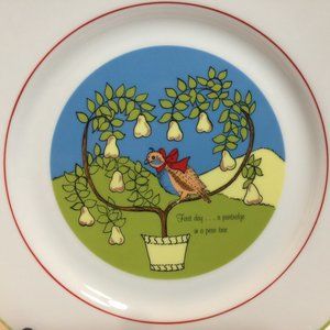 12 Days Of Christmas 10 Inch Plate A Partridge Tree 1st Day